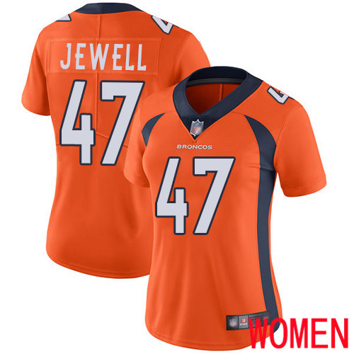 Women Denver Broncos 47 Josey Jewell Orange Team Color Vapor Untouchable Limited Player Football NFL Jersey